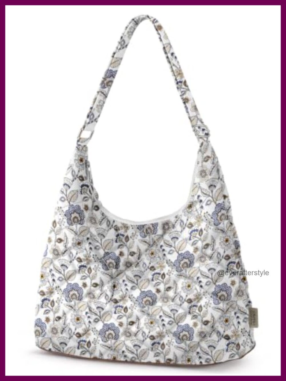 Quilted Puffer Hobo Bag for Women Zipper Crossbody Laptop-Friendly